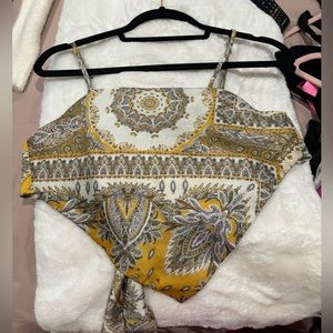 Self tie bandana tank top